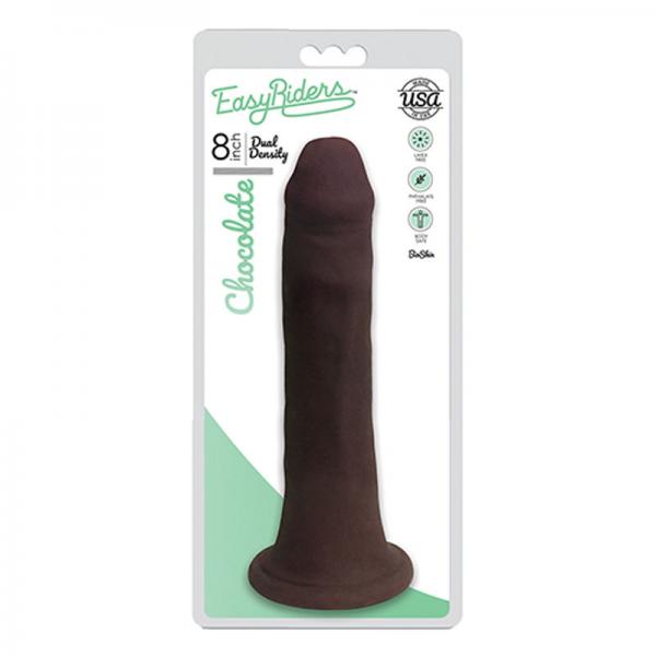 Easy Riders 8 Inches Dual Density Dildo Brown