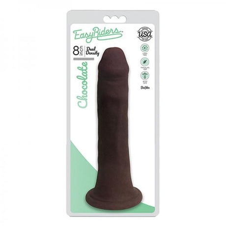 Easy Riders 8 Inches Dual Density Dildo Brown