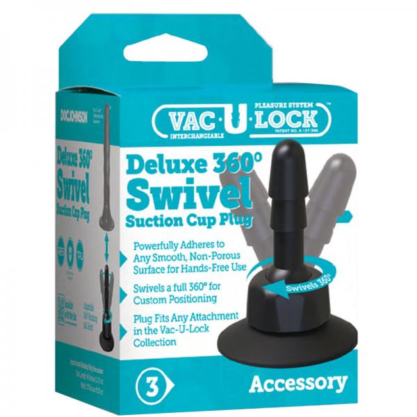 Vac U Lock Deluxe 360 Degree Swivel Suction Cup Plug