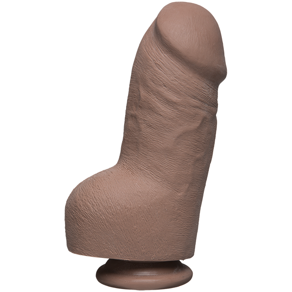The D Fat D 8 Inches With Balls Ultraskyn Dildo Tan