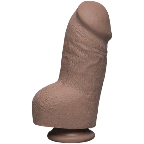 The D Fat D 8 Inches With Balls Ultraskyn Dildo Tan