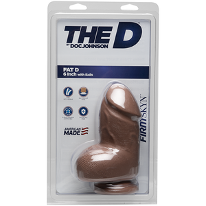 The D Fat D 6 Inches With Balls Firmskyn Tan Dildo