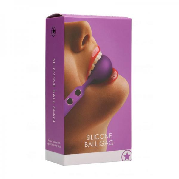 Ouch! Silicone Ball Gag Purple