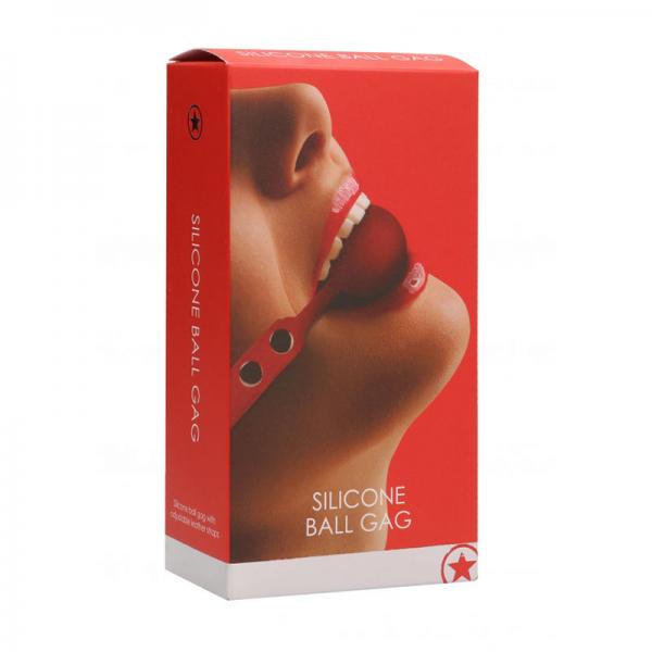 Ouch! Silicone Ball Gag Red