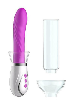 Twister 4 In 1 Rechargeable Couples Pump Kit Purple