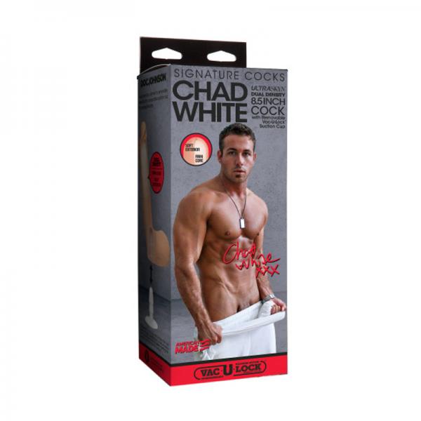 Signature Cocks Chad White 8.5 Inch Ultraskyn Cock