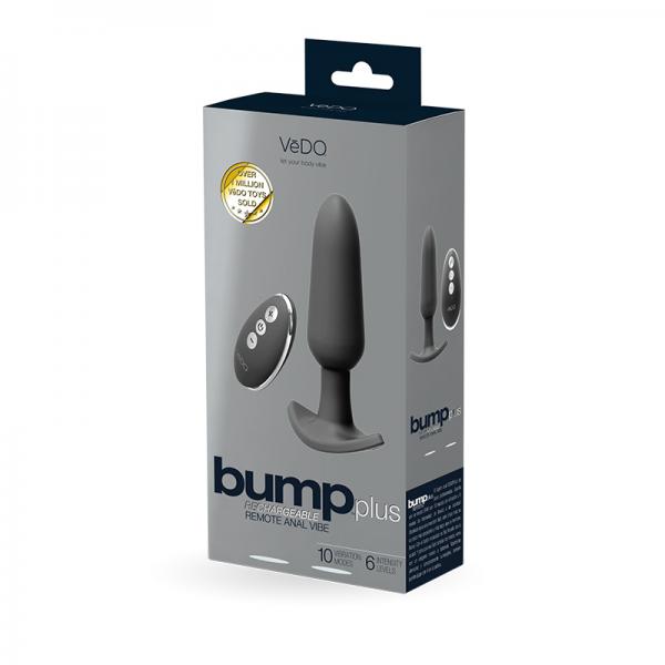 Bump Plus Rechargeable Remote Control Anal Vibe Black