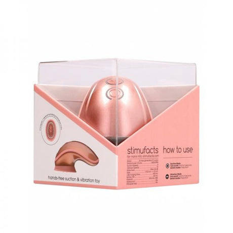 Twitch Hands Free Suction And Vibration Toy Rose Gold