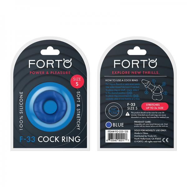 Forto F 33: 17mm 100% Liquid Silicone C Ring Smblue