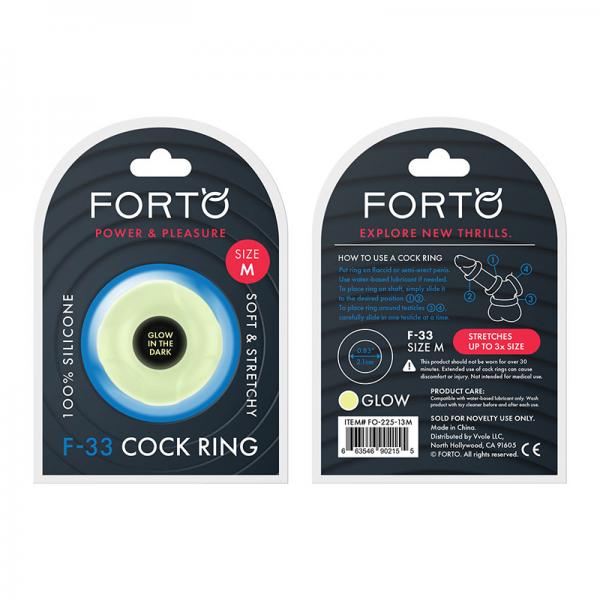 Forto F 33: 21mm 100% Liquid Silicone C Ring Med Gitd