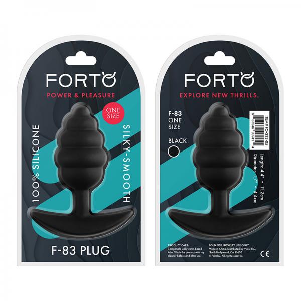 Forto F 83: Honey Dipper Plug 100% Silicone Black