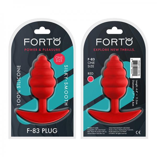 Forto F 83: Honey Dipper Plug 100% Silicone Red