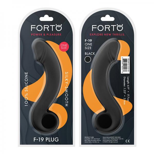 Forto F 19: 100% Silicone Plug Black