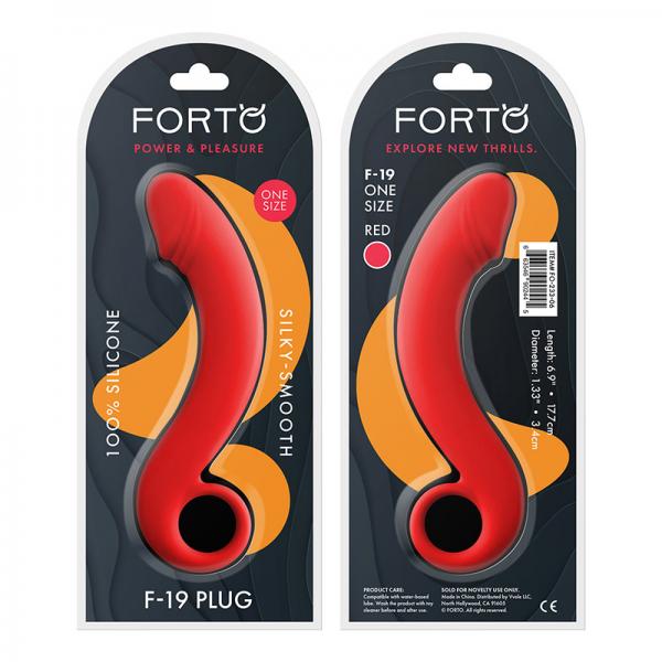 Forto F 19: 100% Silicone Plug Red