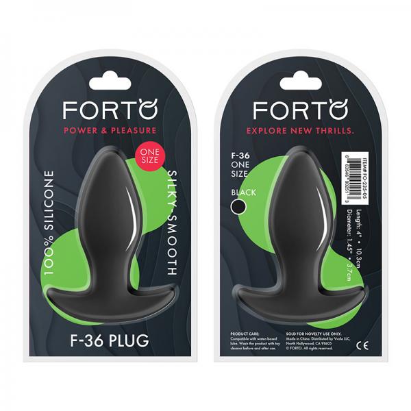 Forto F 36: Silicone T Plug Black