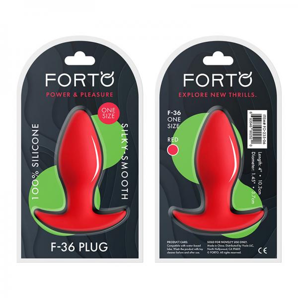 Forto F 36: Silicone T Plug Red