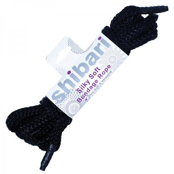 Shibari Silky Soft Bondage Rope 5 Meters Black