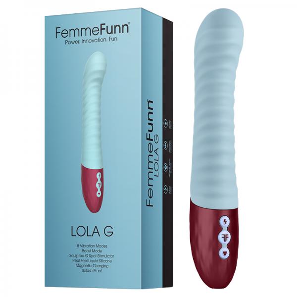 Femmefunn Lola G G Spot Vibrator Blue