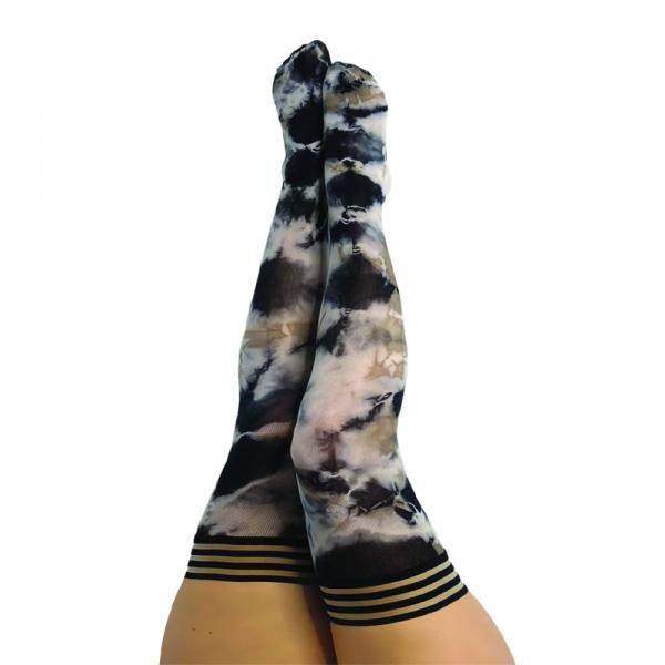 Kixies Mackenzie Black/White Tie Dye Size D