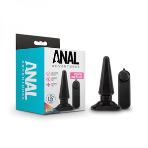 Anal Adventures Basic Vibrating Anal Pleaser Black