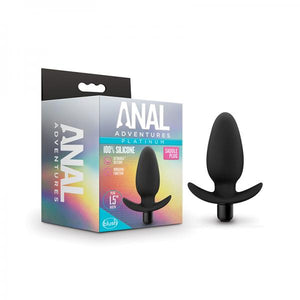 Anal Adventures Platinum Silicone Saddle Plug Black