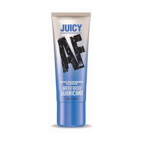 Juicy Af Water Based Lube Blue Raspberry 4 Oz