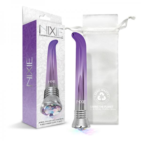 Nixie Waterproof 10 Function G Spot Vibe Purple Ombre Glow