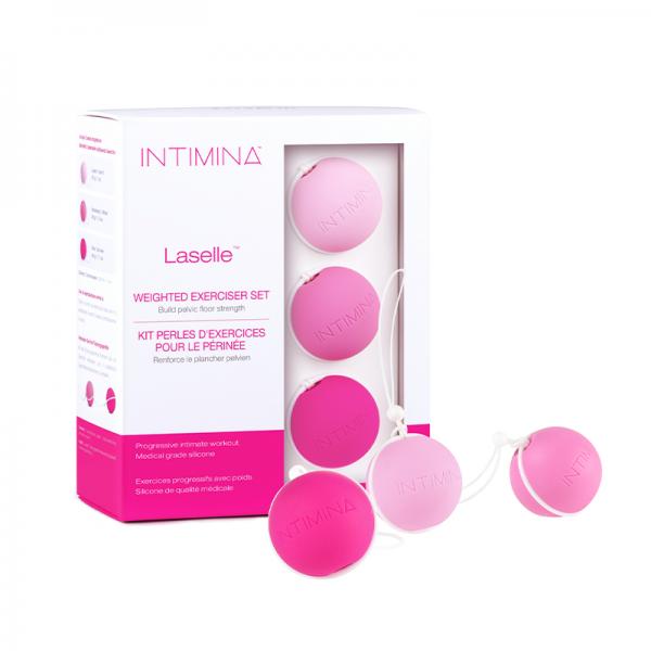 Intimina Laselle Routine Exercise Balls Set Pink