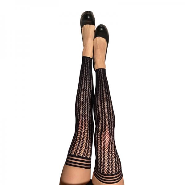 Kixies Lindsay Footless Fishnet Thigh Highs Size A