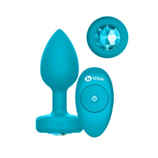 B Vibe Vibrating Jewels Remote Control Rechargeable Aquamarine (S/M)