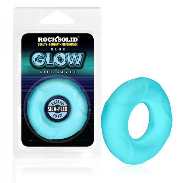 Rock Solid Sila Flex Glow In The Dark Life Saver C Ring Blue