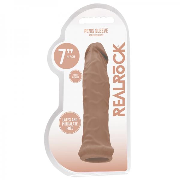 Real Rock Penis Extender 6" Mocha