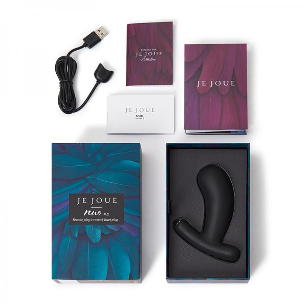 Je Joue Nuo V.2 App Compatible Anal Plug Black