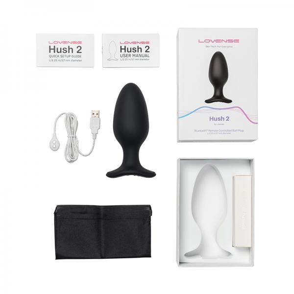 Lovense Hush 2 App Compatible Butt Plug 2.25 In.