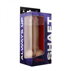 Shaft Model A Flexskin Liquid Silicone 9.5" Dong W/Balls Pine