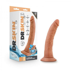 Dr. Skin Glide Self Lubricating Dildo 7.5 In. Mocha