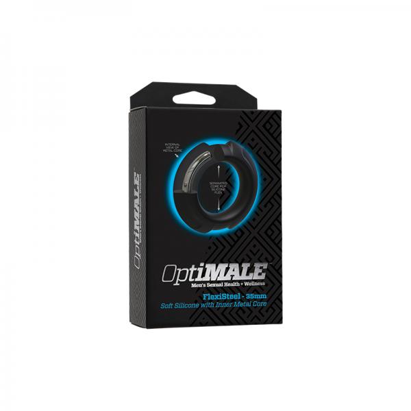 Optimale Flexisteel Cockring 35mm Black