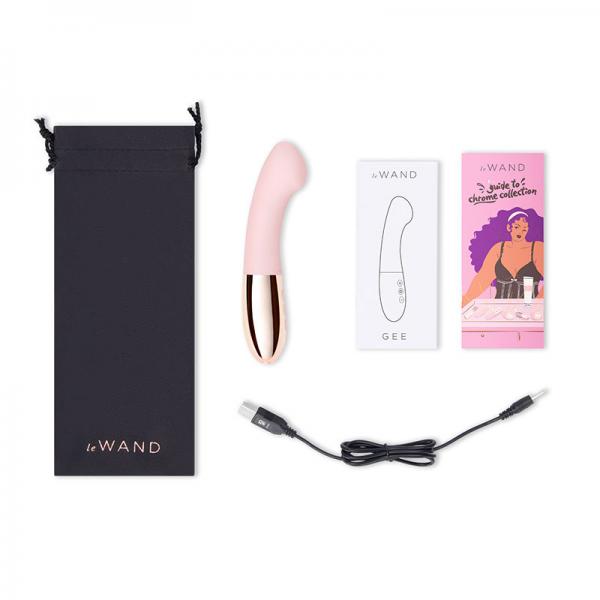 Le Wand Gee G Spot Targeting Rechargeable Vibrator Rose Gold
