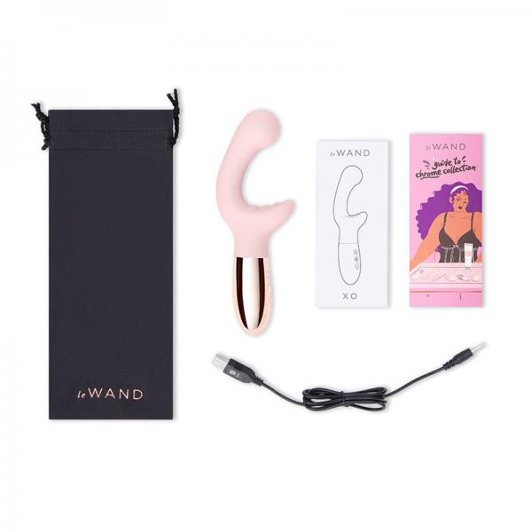 Le Wand Xo Double Motor Wave Rechargeable Vibrator Rose Gold