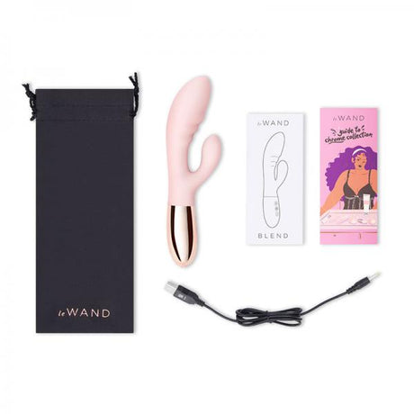 Le Wand Blend Double Motor Rabbit Rechargeable Vibrator Rose Gold