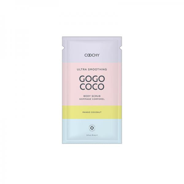 Coochy Ultra Smoothing Body Scrub Mango Coconut .35 Fl. Oz./10 Ml Foil 24 Piece Bulk Bag