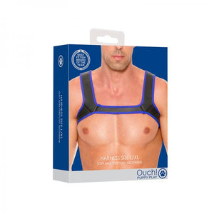 Ouch Neoprene Harness L/Xl Blue