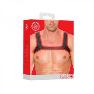 Ouch Neoprene Harness L/Xl Red