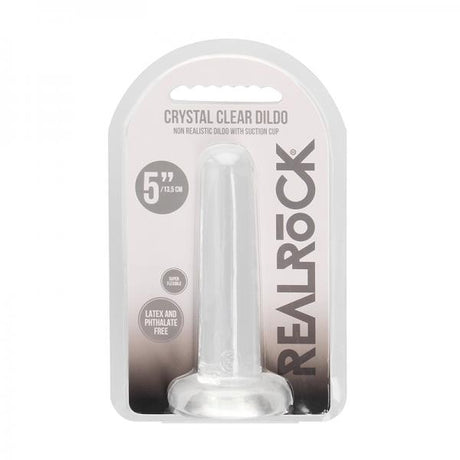 Realrock Crystal Clear Realistic Dildo With Balls 10 In. Turquoise
