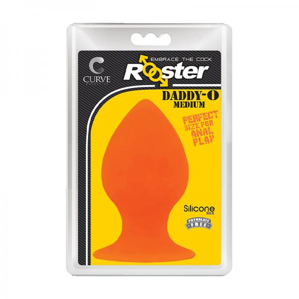 Rooster Daddy O Medium Anal Plug Orange