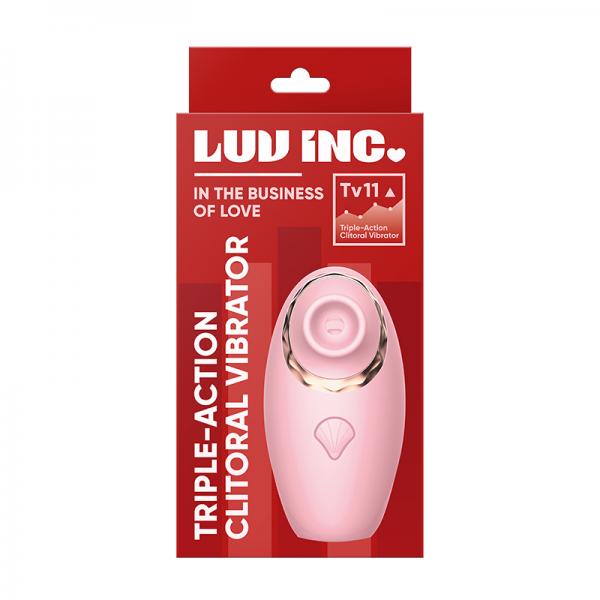 Luv Inc Tv11 Triple Action Clitoral Vibrator Pink