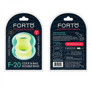 Forto F 20: Balls Stretcher Liquid Silicone 50/67 Mm Glow In The Dark