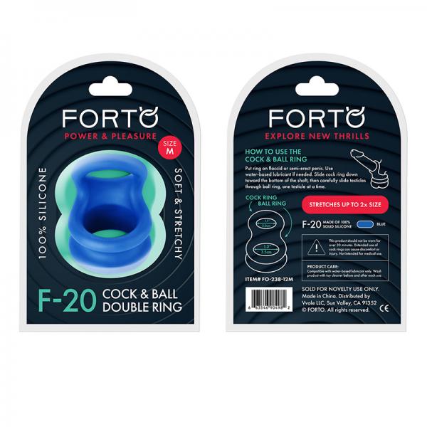 Forto F 20: Balls Stretcher Liquid Silicone 55/72 Mm Blue