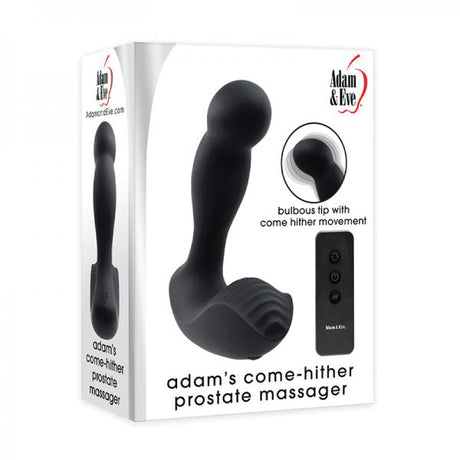 Adam & Eve Adam's Come Hither Prostate Massager Silicone Black