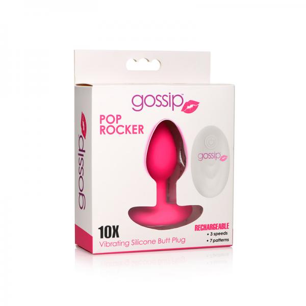 Gossip Pop Rocker 10 Function Rechargeable Butt Plug Magenta